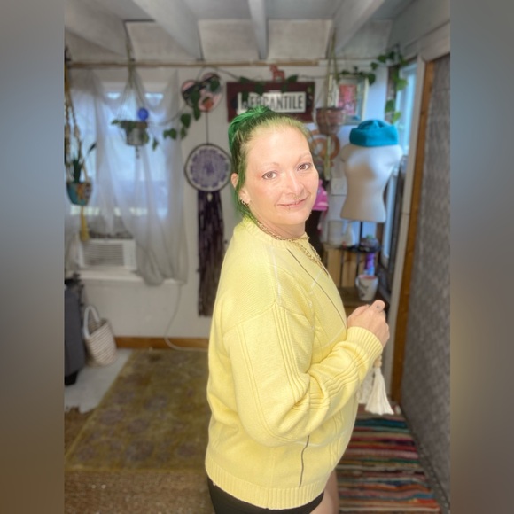 Vintage Boca Classic Men’s Yellow Preppy Gold Sweater Size Large - Picture 6 of 14